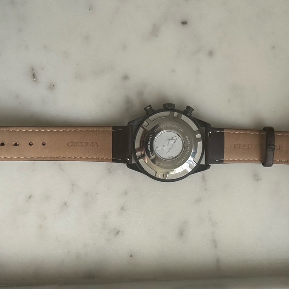 Vincero Men’s Watch 43MM Gunmetal/Walnut Leather Strap - Picture 6 of 10